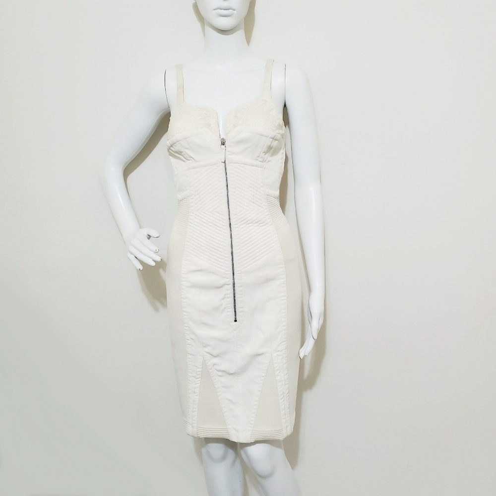Rare Jean Paul Gaultier Ivory Bustier Dress